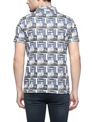 blue all over print t-shirt - 16119741 - Standard Image - 2