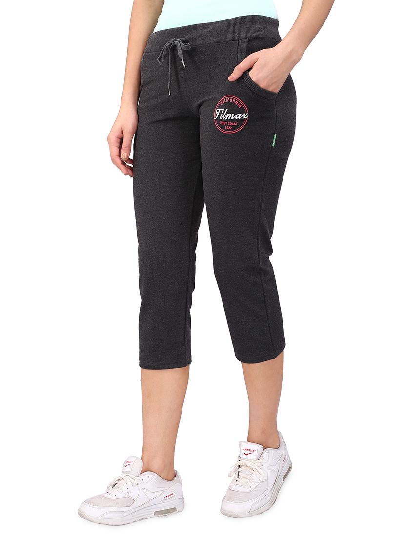 graphic print drawstring sports capri - 16120266 - Zoom Image - 2