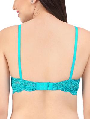 floral laced bow patch bra - 16120395 - Standard Image - 2
