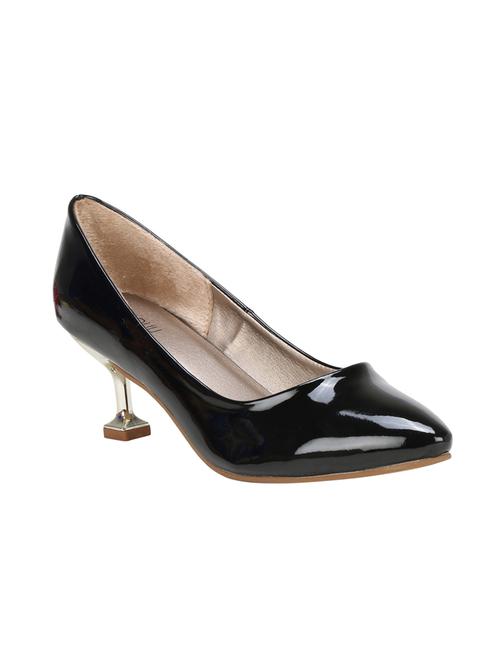 black slip on pumps - 16120506 - Standard Image - 1