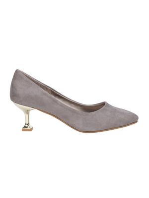 grey slip on pumps - 16120507 - Standard Image - 2