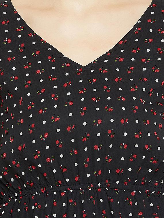 ditsy floral a-line dress - 16121161 - Zoom Image - 5