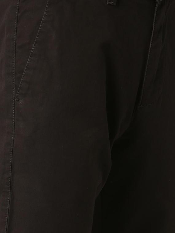 brown solid chinos - 16128980 - Zoom Image - 5