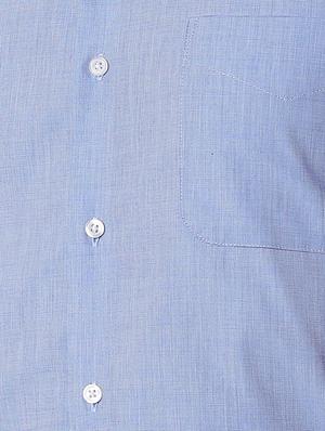 blue solid formal shirt - 16129089 - Standard Image - 5