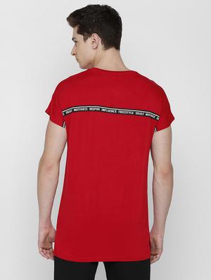 red viscose t-shirt - 16129129 - Standard Image - 2