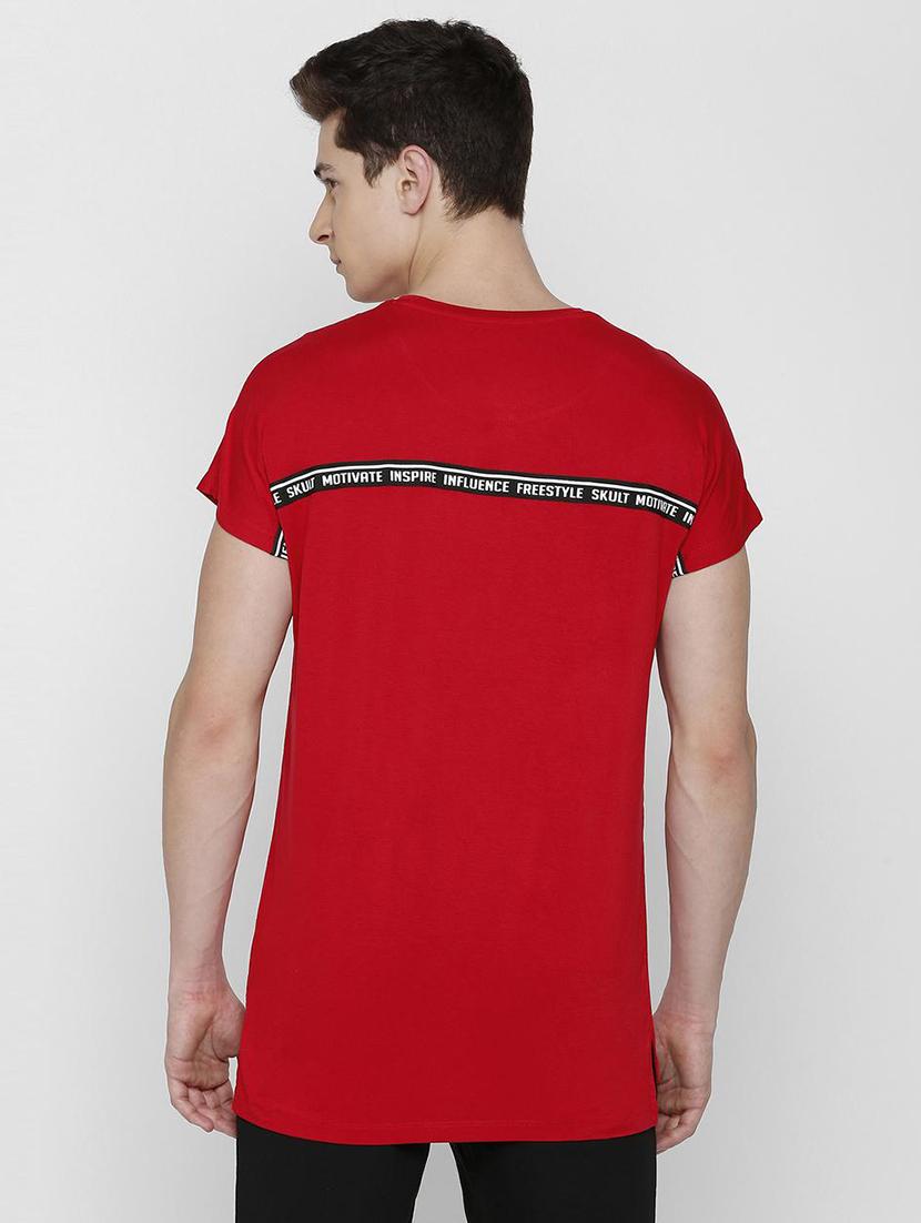red viscose t-shirt - 16129129 - Zoom Image - 2