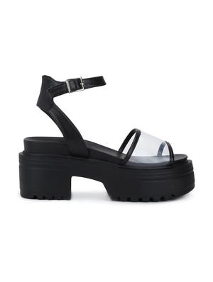 black platforms sandals - 16129356 - Standard Image - 2