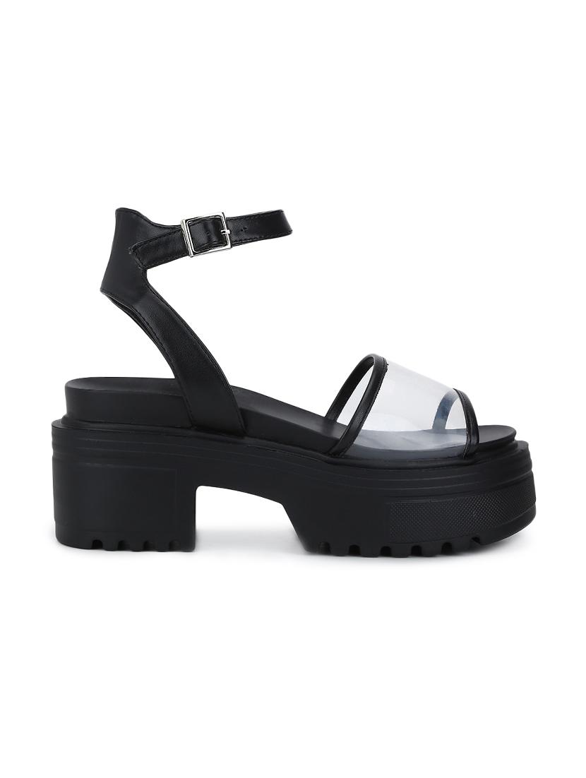 black platforms sandals - 16129356 - Zoom Image - 2