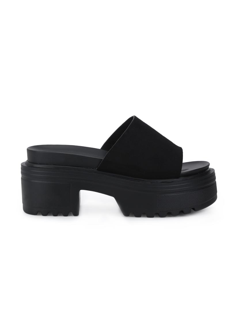 black platforms sandals - 16129361 - Zoom Image - 2