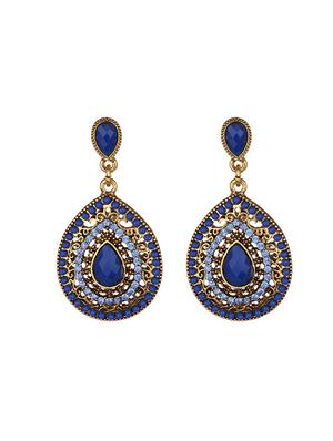 blue drop earring - 16129424 - Standard Image - 2