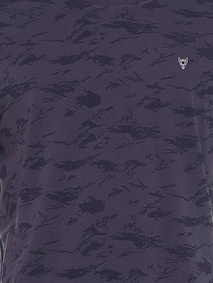 purple all over print t-shirt - 16130202 - Standard Image - 5