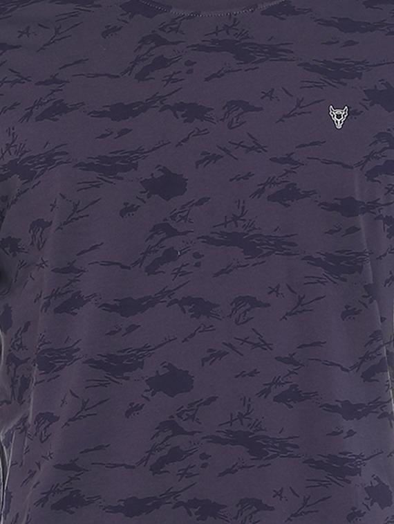 purple all over print t-shirt - 16130202 - Zoom Image - 5