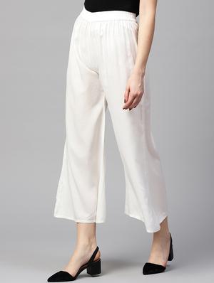 high rise solid palazzo - 16130261 - Standard Image - 2