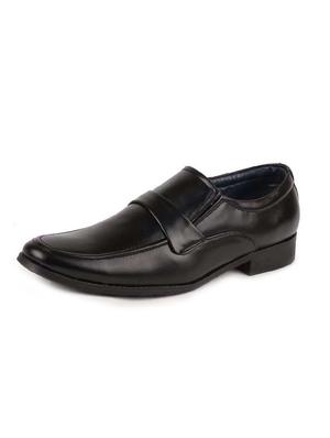 black pu slip on ons - 16131027 - Standard Image - 2