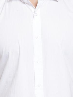 white solid casual shirt - 16131892 - Standard Image - 5