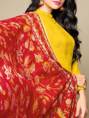 embroidered unstitched suit - 16134196 - Standard Image - 2
