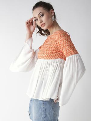 tie back gathered top - 16134476 - Standard Image - 2