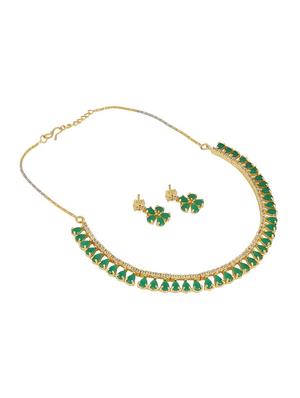 green brass choker necklace - 16134488 - Standard Image - 2