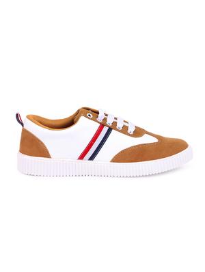 brown suede lace up sneakers - 16134935 - Standard Image - 2