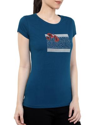 short sleeved graphic print tee - 16135608 - Standard Image - 2