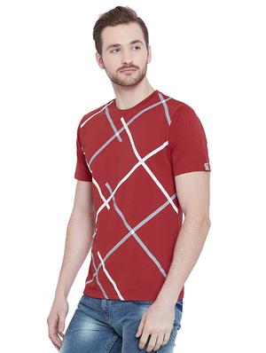 red cotton t-shirt - 16135631 - Standard Image - 2