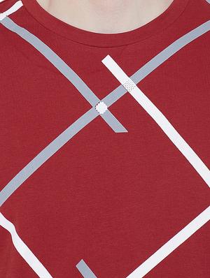 red cotton t-shirt - 16135631 - Standard Image - 5