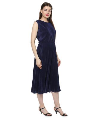 accordion pleat a-line dress - 16135862 - Standard Image - 2