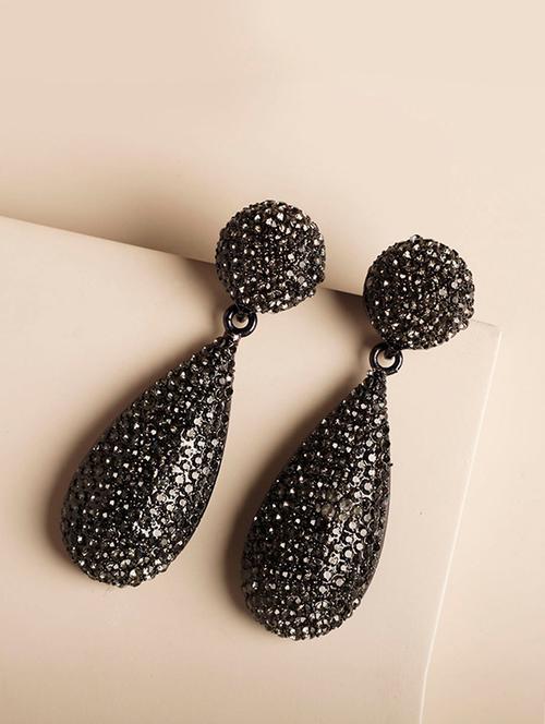 black drop earring - 16136716 - Standard Image - 1