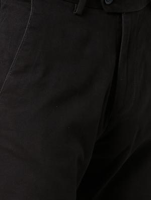 black solid chinos - 16137401 - Standard Image - 5