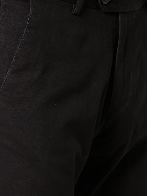 black solid chinos - 16137401 - Zoom Image - 5