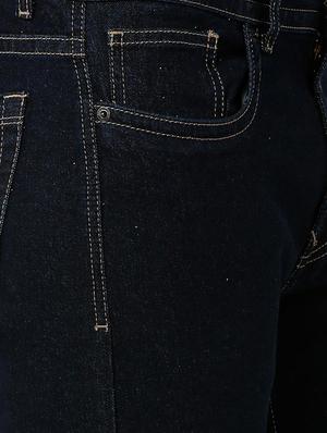 blue cotton plain jeans - 16137420 - Standard Image - 5