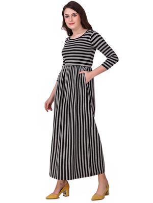pocket detail striped maxi dress - 16137578 - Standard Image - 2