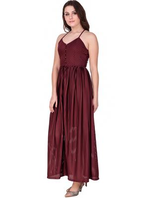 striped button up maxi dress - 16137584 - Standard Image - 2