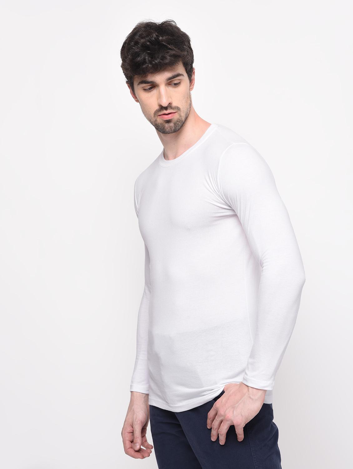 white solid t-shirt - 16138649 - Zoom Image - 2