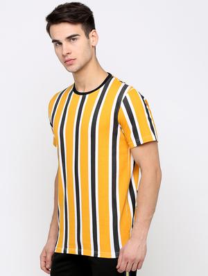yellow striped t-shirt - 16139249 - Standard Image - 2