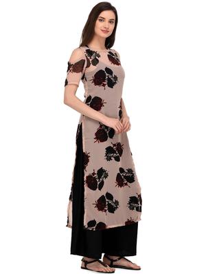 Floral straight kurta - 16139435 - Standard Image - 2