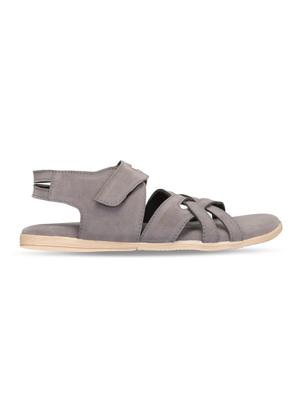 grey suede back strap sandals - 16139957 - Standard Image - 2