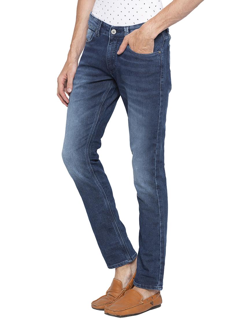 blue heavy washed jeans - 16140309 - Zoom Image - 2