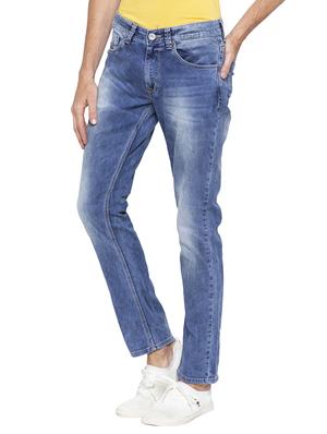 blue heavy washed jeans - 16140315 - Standard Image - 2