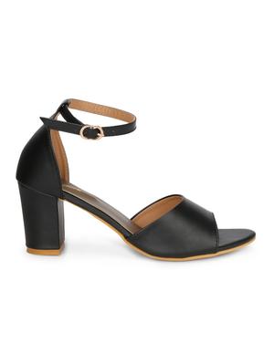 black ankle strap sandals - 16140560 - Standard Image - 2