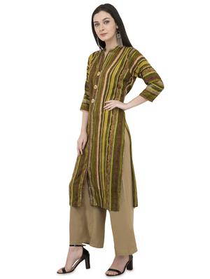 Striped straight kurta - 16140611 - Standard Image - 2