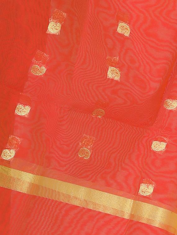 banarasi dupatta with tassels - 16140825 - Zoom Image - 2