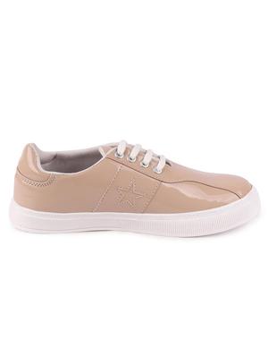 nude lace-up sneakers - 16140882 - Standard Image - 2