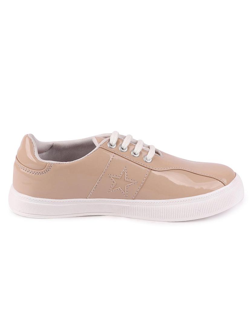nude lace-up sneakers - 16140882 - Zoom Image - 2