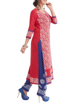 batik printed unstitched salwar suit - 16141411 - Standard Image - 2