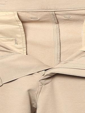 beige solid chinos - 16142204 - Standard Image - 5