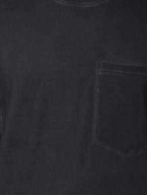 black solid pocket t-shirt - 16142301 - Standard Image - 5