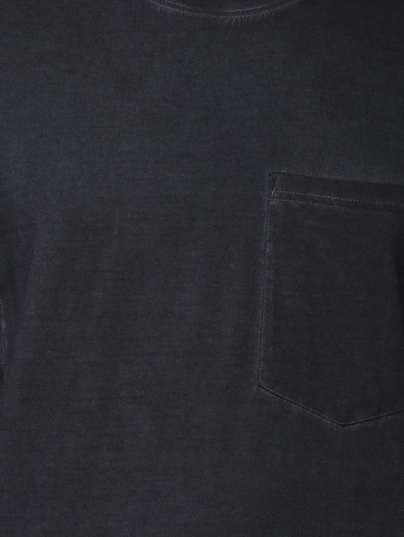 black solid pocket t-shirt - 16142301 - Zoom Image - 5