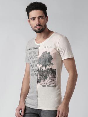 grey front print tshirt - 16142306 - Standard Image - 2