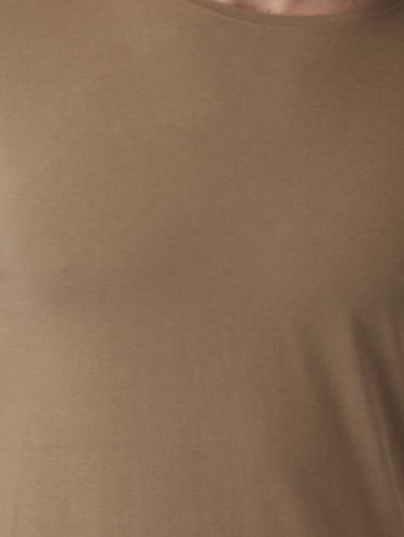 brown solid t-shirt - 16142308 - Zoom Image - 5